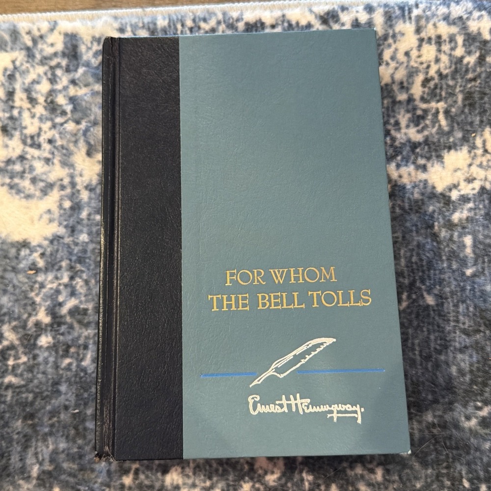 FOR WHOM THE BELL TOLLS by Ernest Hemingway -1968 - HC no DJ - V Good+Scribners